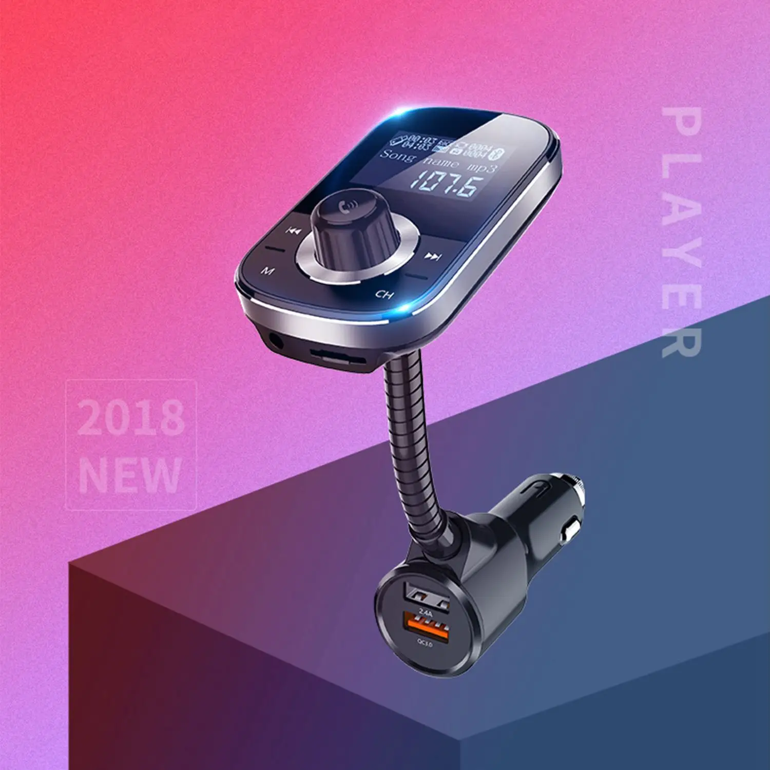 Wireless Bluetooth FM Transmitter Car MP3 Music Player Bluetooth Car