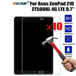 XSKEMP 10 шт./лот 9 H Настоящее закаленное Стекло для Asus ZenPad Z10 ZT500KL 4 г LTE 9,7 "взрывозащищенный ЖК-дисплей Tablet Экран протектор фильм