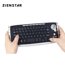 Zienstar WirelessTrack Ball Keyboard with USB Receiver ,Fly Mouse Button for PC,Laptop,Smart TV