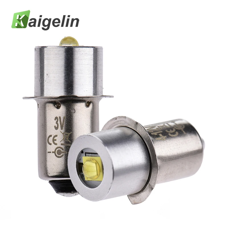 3-14V LED Flashlight Bulb Energy-Saving Lamps P13.5S Replacement Bulb Torch DE