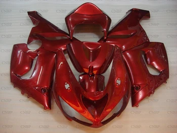 

for Kawasaki ZX6r 2005 - 2006 Motorcycle Fairing Ninja ZX-6r 2006 Full Body Kits Ninja ZX-6r 2005 Pearl Red Bodywork