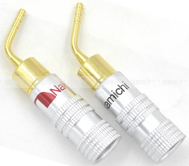 5 пар/10 шт Высокое качество Новый 24K золотой динамик Nakamichi Pin 2 мм банановый штекер