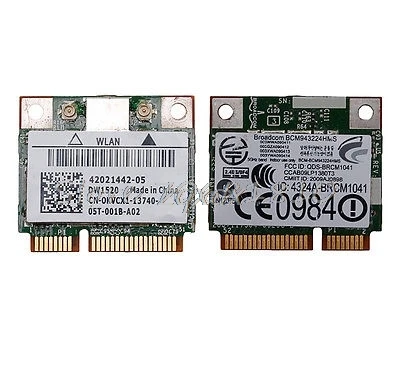 Новый DW1520 Dual Band Беспроводной AGN Половина MINI PCI-E BCM943224HMS WI-FI карты для DELL Z10 Прямая поставка