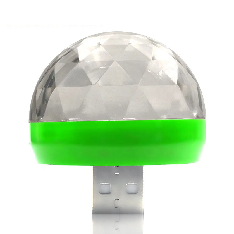 СВЕТОДИОДНЫЙ Автомобильный USB атмосферный свет DJ RGB Мини Красочный музыкальный звук лампа для USB телефона автомобиля ПК