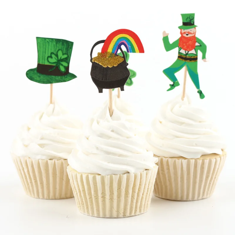 

24 Pcs/set Creative Funny Rainbow Magician Birthday Party Cake Toppers