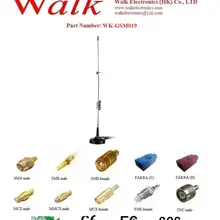 Высокая усиление gsm gprs whip антенна, AMPS quad band антенна, магнитное крепление, SMA разъем, 7,0 dBi