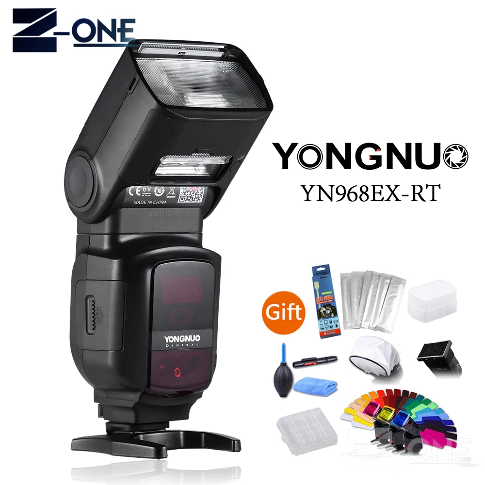 

YONGNUO YN968EX-RT Flash Speedlite High-speed Sync TTL Wireless with LED Light for Canon 1Dx 1Ds 1D 5DIII 5DII 7DII 5D 6D 7D 80D