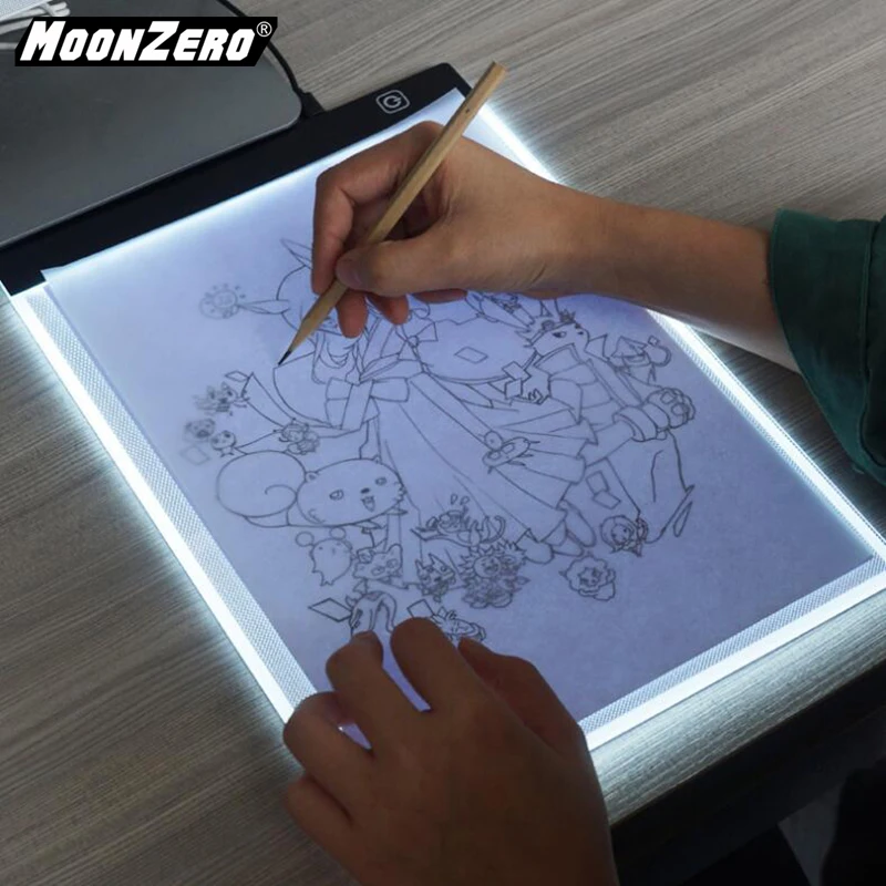 MOONZREO ultra-thin practical 3.5mm A4 LED light flat for EU/UK/AU/US/USB plug diamond embroidery painting tool set | Дом и сад