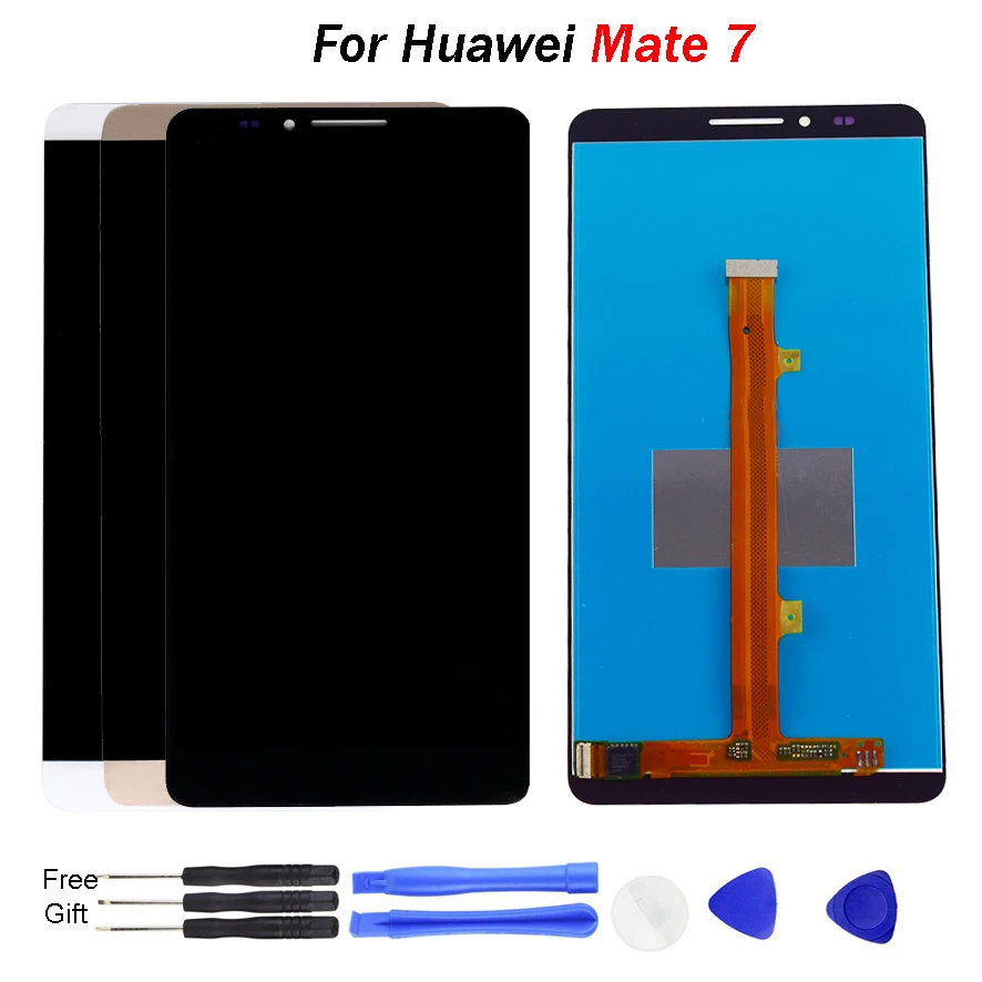 

For Huawei Mate 7 LCD Display Touch Screen Digitizer 6.0'' IPS LCD For Huawei Ascend Mate 7 Display Replacement Parts Mobile LCD