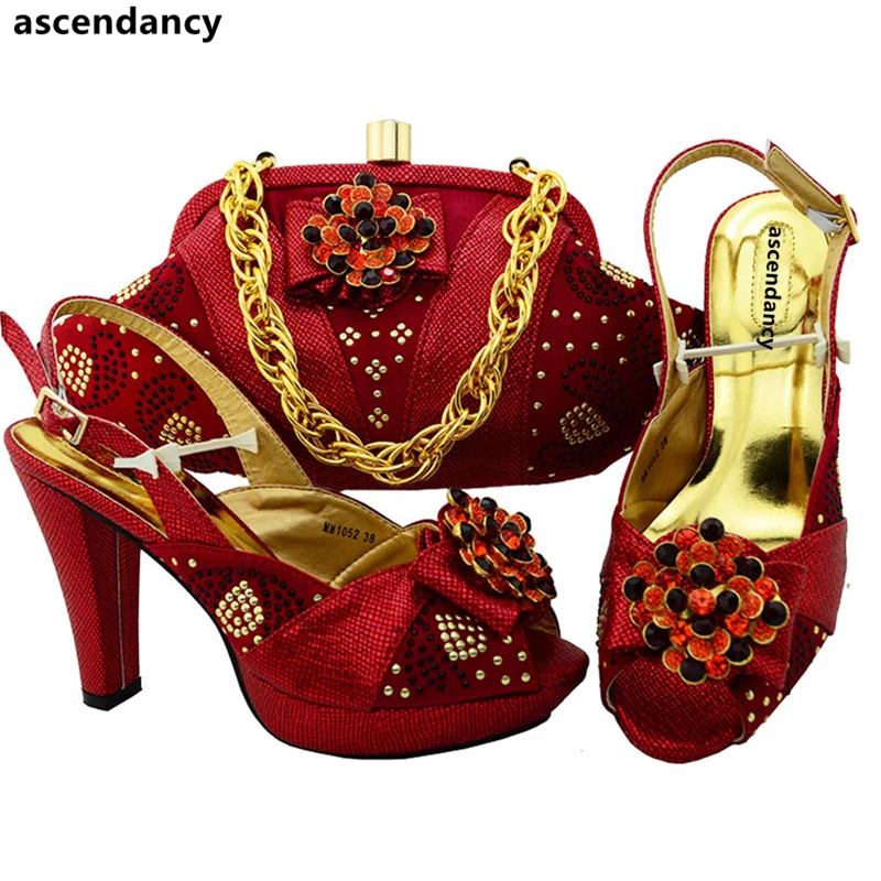 

Wine Color Italian Shoes and Bags Set Envio Gratis African Matching Shoe and Bags Italian In Women Nigerian Wedding Shoe and Bag