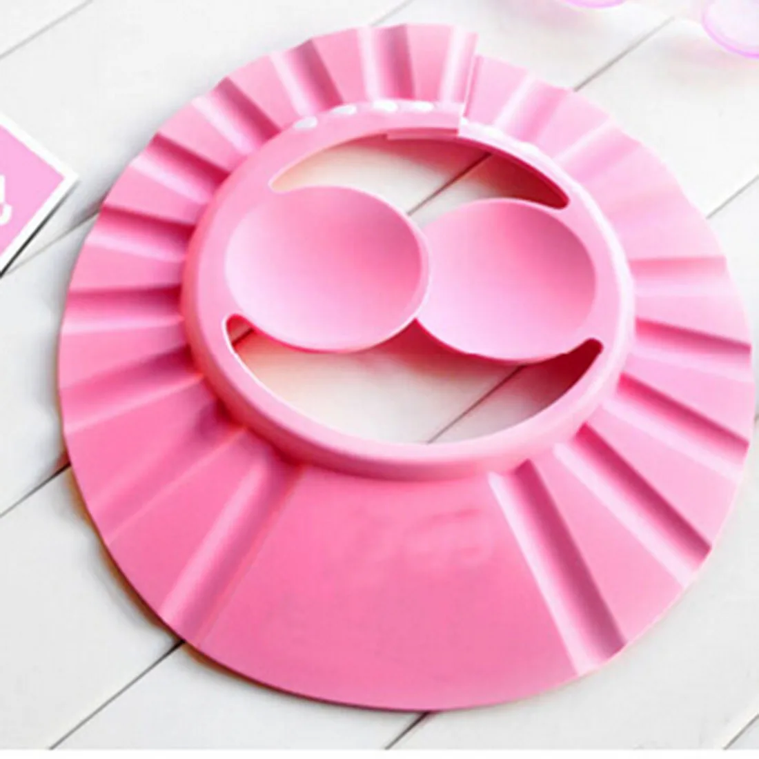 

Kids Adjustable Hat Toddler Baby Shower Cap Solid Shampoo Bath Bathing Wash Hair Shilder protector For Children Care