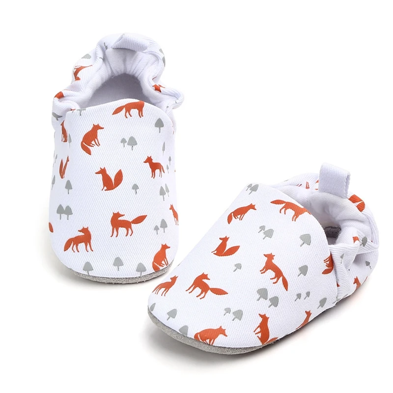2018 New born Baby Shoes Infant First Walkers Cartoon Loafers Soft Moccasins Slip on Crib Shoes Toddler Slippers 0-18M Boy Girls