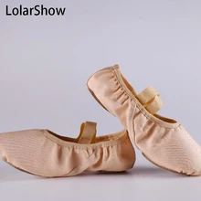 Эластичная лента для девочек на мягкой подошве; балетная танцевальная обувь высокого качества; парусиновая профессиональная танцевальная обувь rs