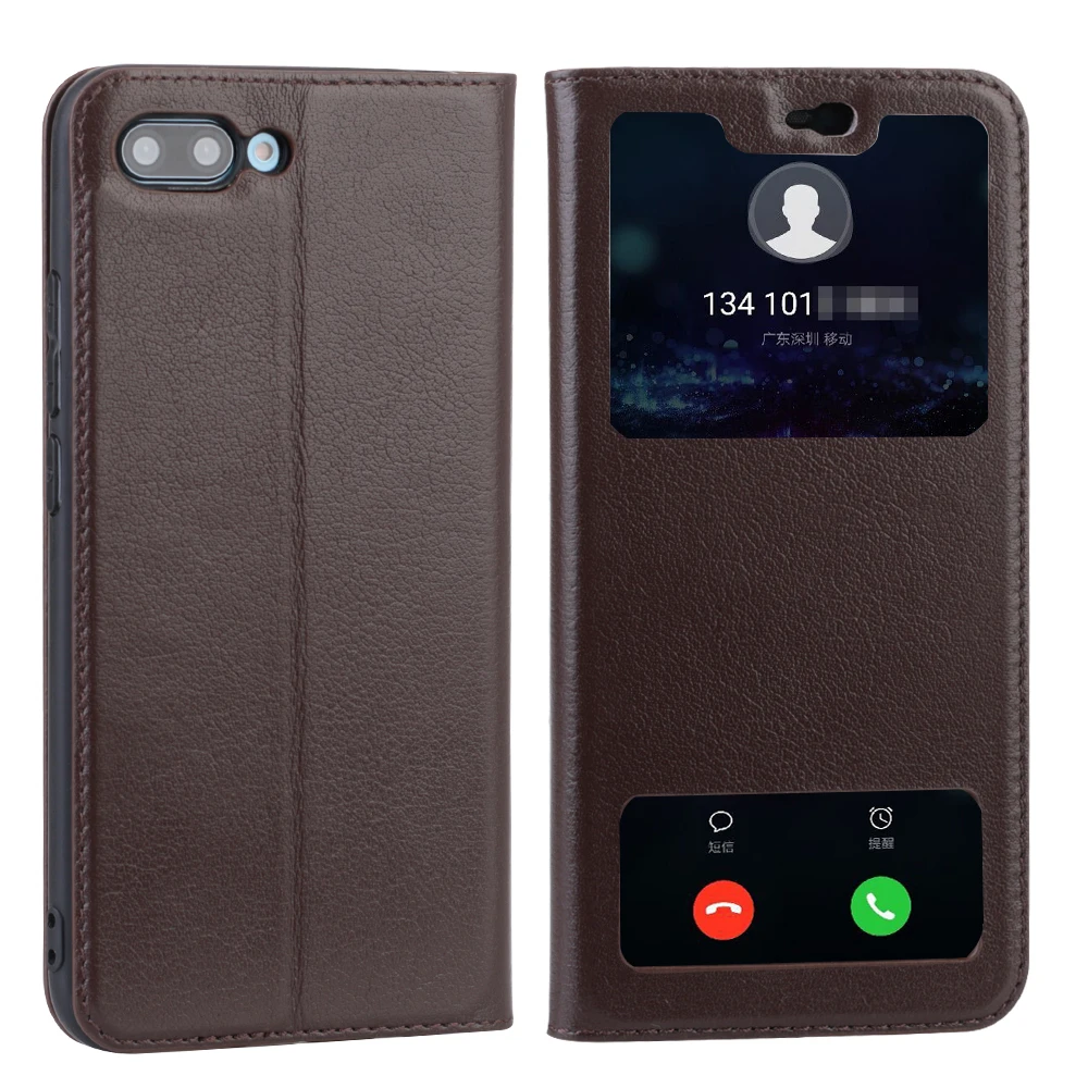 Flip Cover Case For Huawei Honor 10 Smart View Case for Huawei Honor 10 Cover Genuine Leather Cover for Huawei Honor10 Case capa