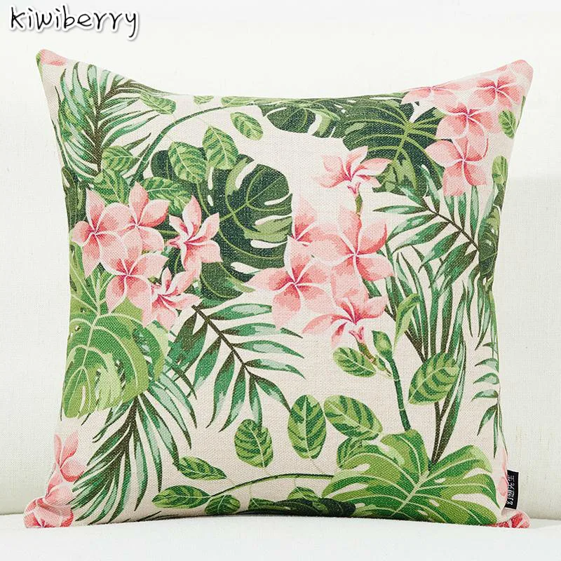 

Tropical Rainforest Fashion And Cozy Flowers Car Seat Cushion Blanket Pattern Pillows Decorative Coussin Capa De Almofada Salon