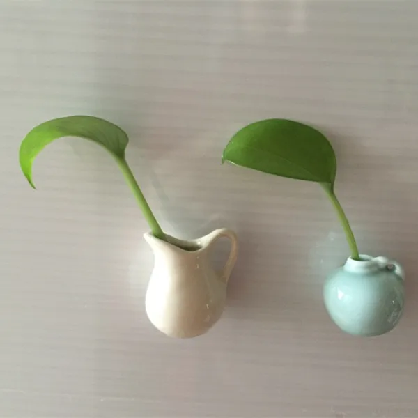 Little mini ceramics vases cute flower vases fridge magnets - Buyers Show 4