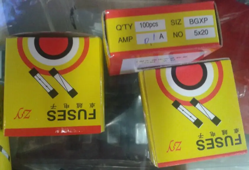 

FUSE 5*20 MM Glass 100 pcs/lot 250V 0.1A ,new and original