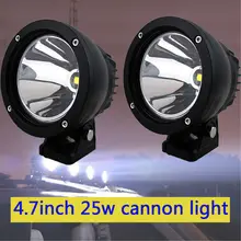 25 W 4.5 “pollici Led Cannone Rotonda Spot Luce di Azionamento Work Lamp Offroad 4WD Camion Moto Marine Auto Car Styling Faretti