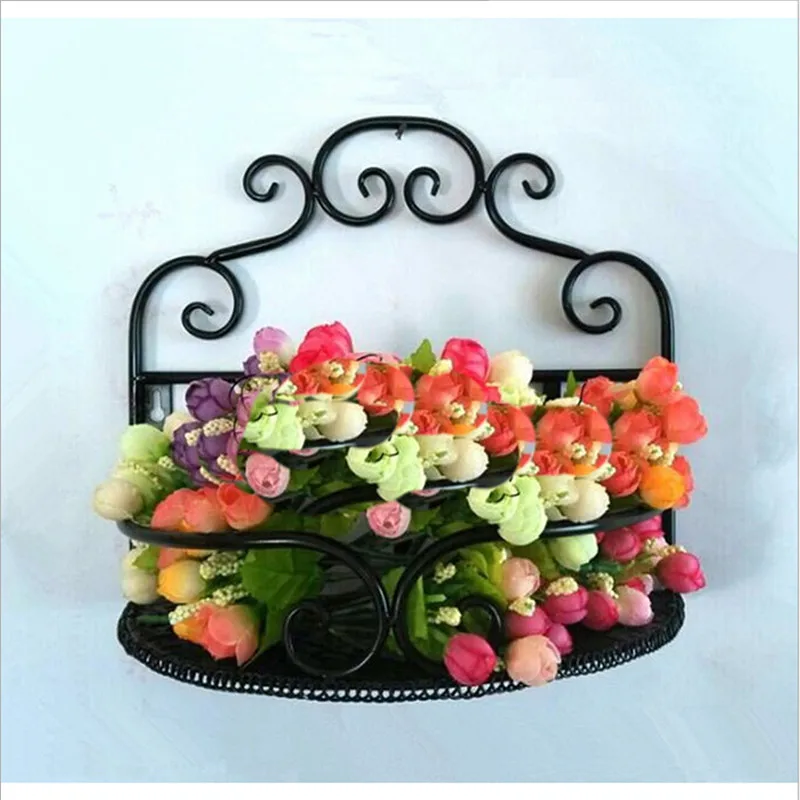 Hot European Style Bathroom Kitchen Household Items Bathroom Storage Rack Wrought Iron Wall Rack Shelf - Image 2