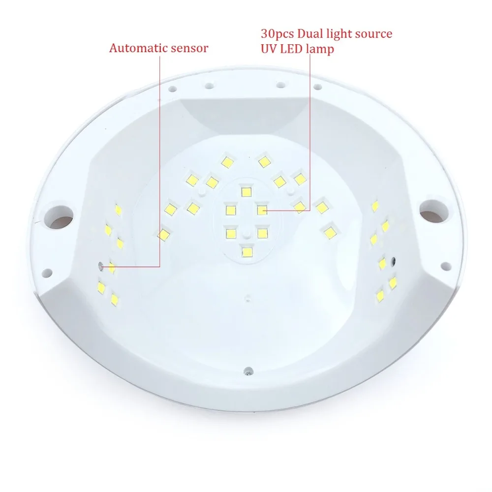 60 Вт Светодиодная УФ-лампа для ногтей автоматический датчик льда лампа для сушки ногтей для всех гель-лаков инструмент для дизайна ногтей профессиональный светодиодный светильник для ногтей