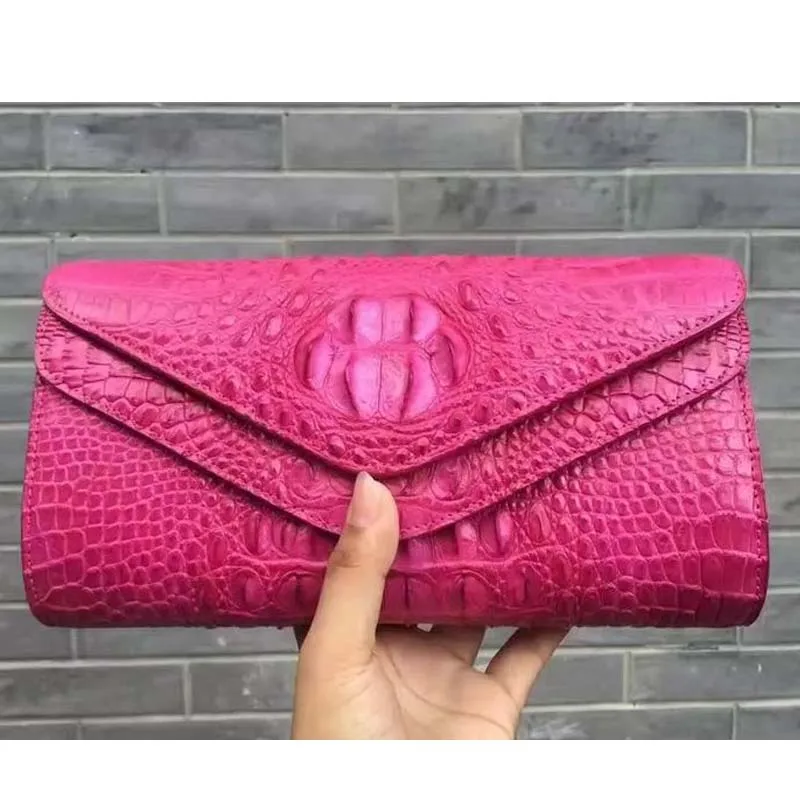 

yongliang new lady alligator skin, crocodile women clutch bag, single shoulder bag,casual fashion women Envelope bag