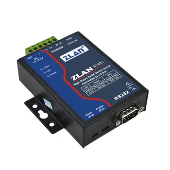 

18~24V ZLAN5143I Industrial Isolation RS232 RS485 RS422 to Ethernet TCP/IP Converter Multi-host Modbus Serial Server