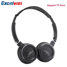 Excelvan BT-823 беспроводные Bluetooth наушники Складная портативная гарнитура с FM радио Поддержка Micro 16G TF карта для ПК телефон