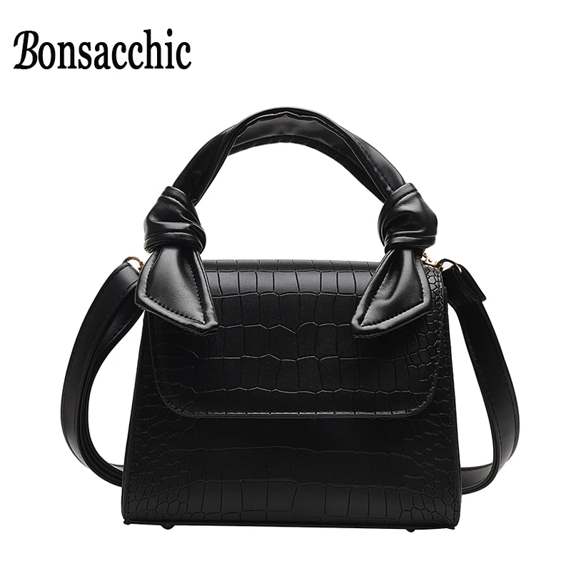 Bonsacchic Брендовые женские сумки из крокодиловой кожи роскошные дамские ручные