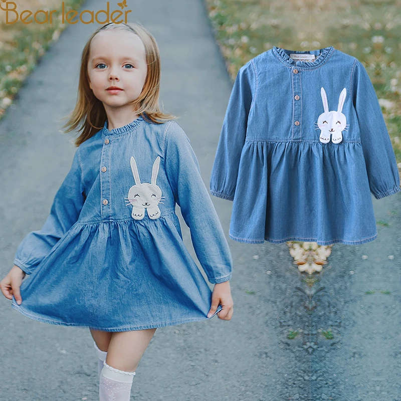 Bear Leader Girls Dress 2018 New Autumn Casual Style Girls Denim Dresses Long Sleeve Rabbit Patch Design For Children Clothing Bear Leader Girls Dress 2018 New Autumn Casual Style Girls Denim Dresses Long Sleeve Rabbit Patch Design For Children Clothing