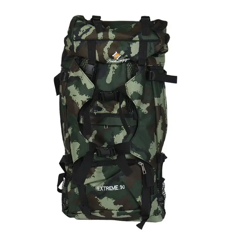 90L большой Камуфляжный походный альпинистский походный охотничий рюкзак, тактическая уличная сумка 0710 - Цвет: blue