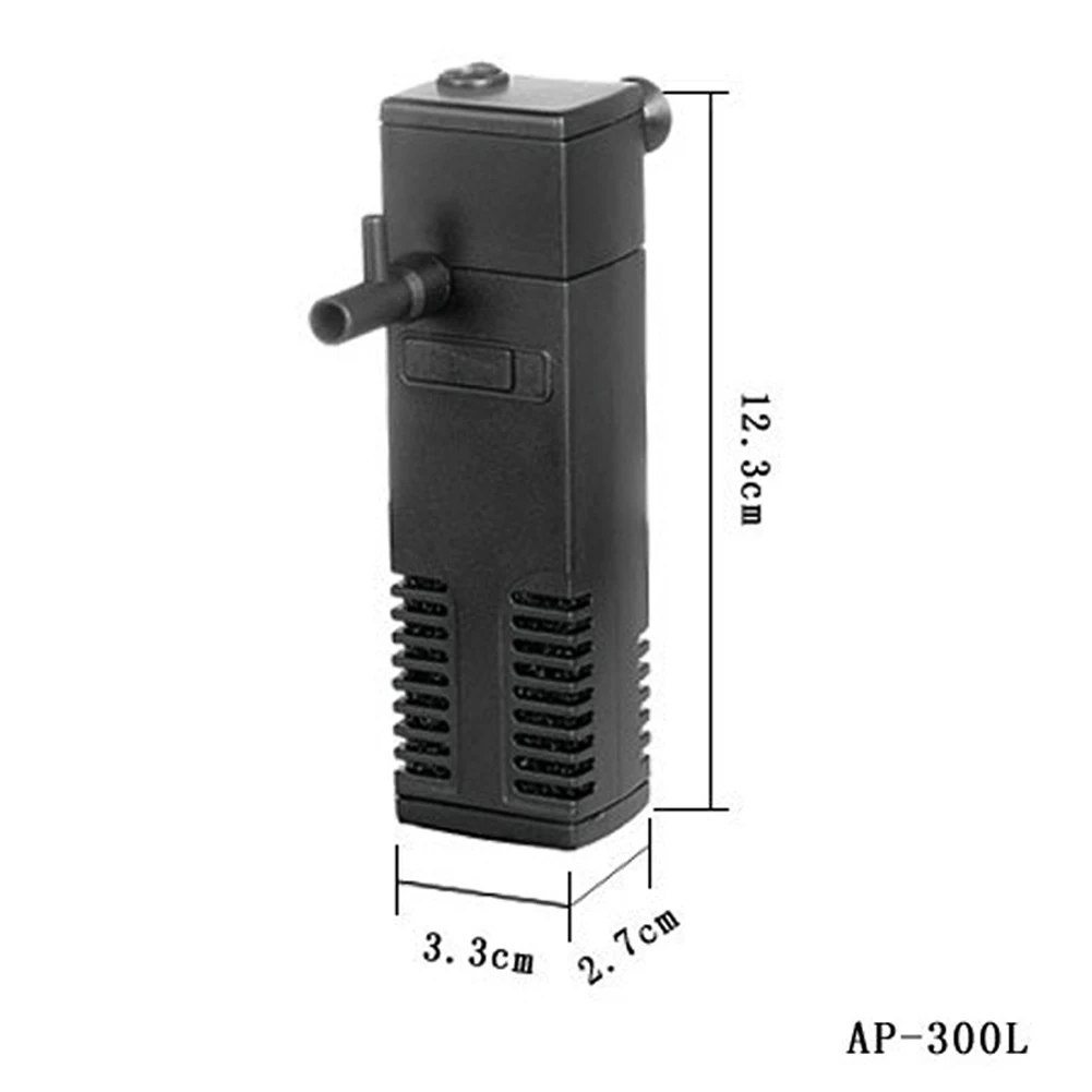 Внутренний аквариум фильтр Водяной насос с распылителем бар фильтрация прочный для аквариума может CSV - Цвет: Черный