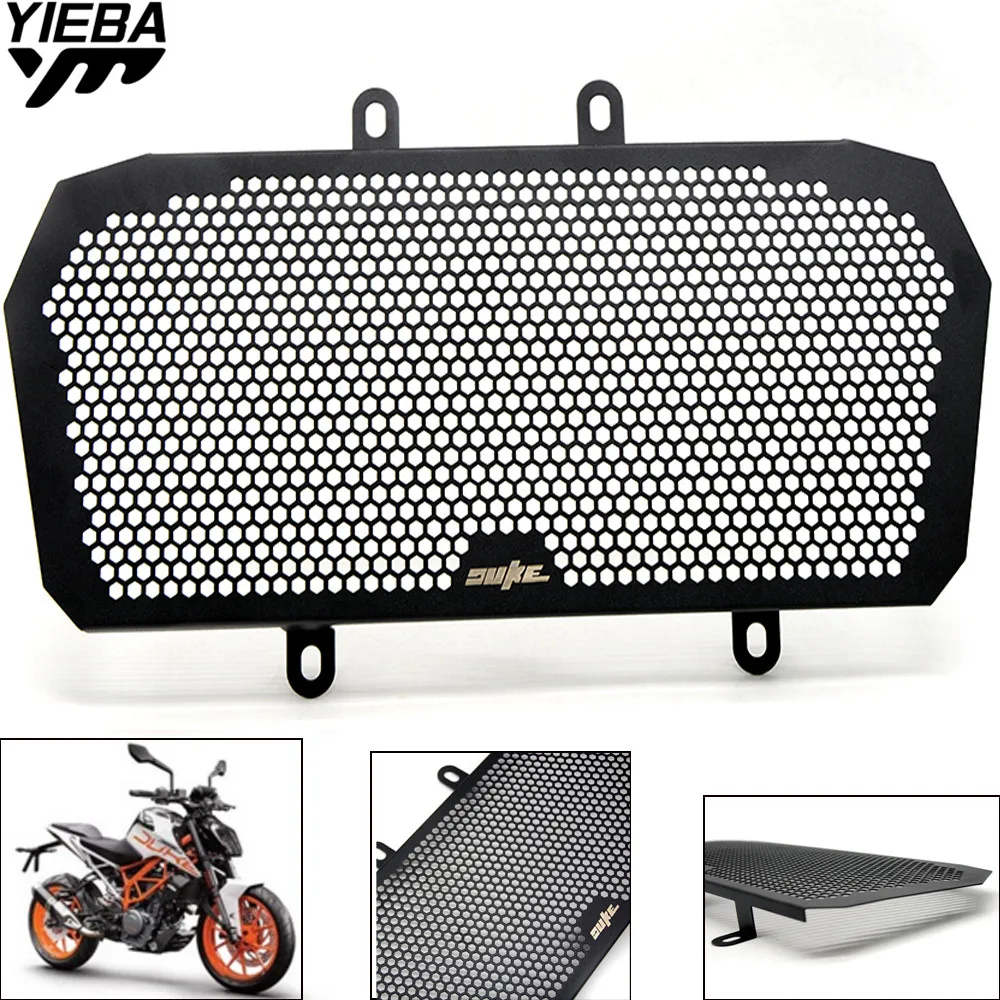   LOGO Motorcycle Stainless Steel Radiator Guard Protector Grille Grill Cover for    390   390 2013 2014 2015 2016