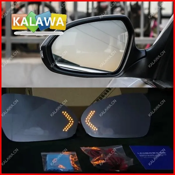 

Blu-Ray Car rearview side mirror with LED arrow turn light Customized case for Hyun.dai Mistra 1A Freeshipping GGG