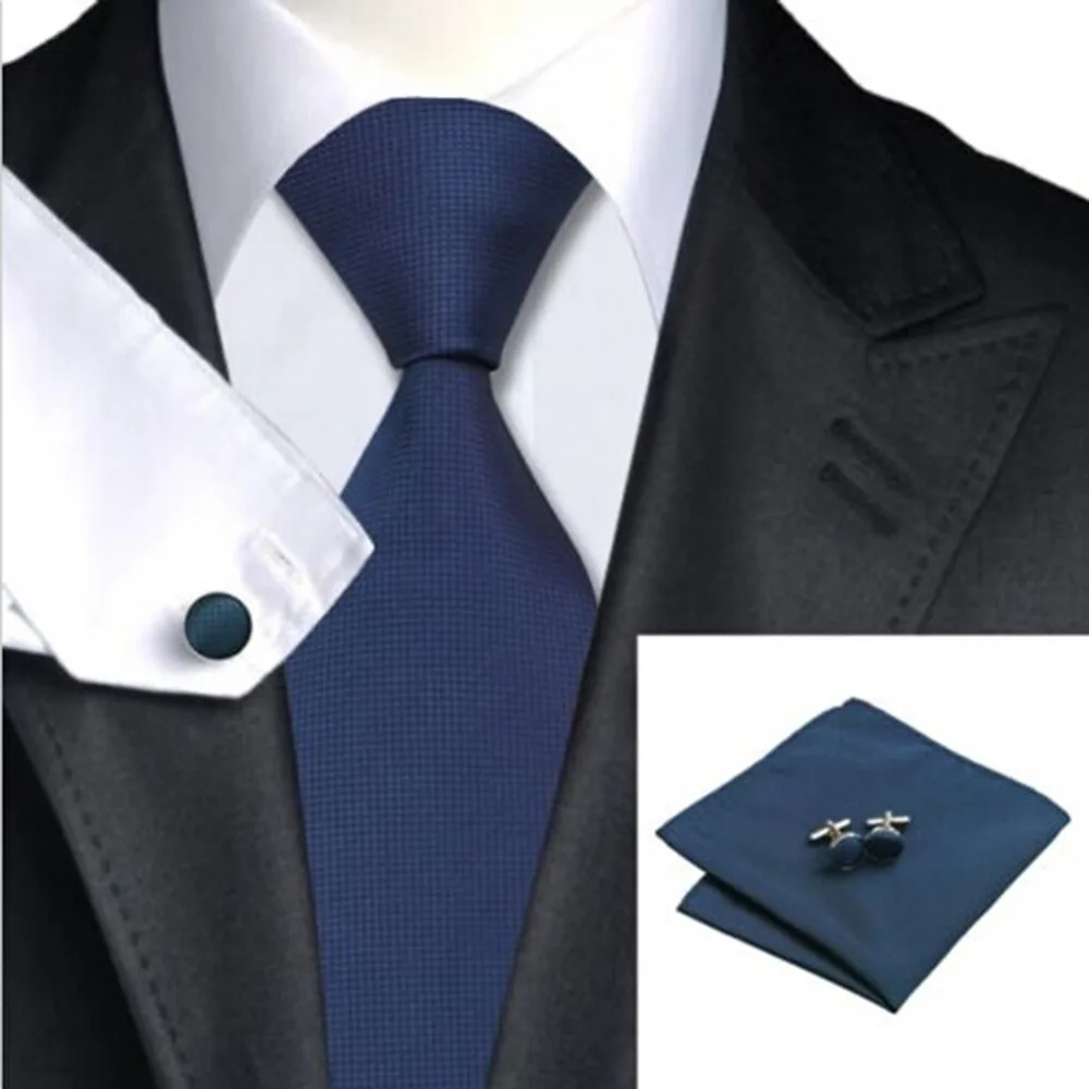 Классические модные галстук Наборы для ухода за кожей 100% жаккард Шелка Для мужчин мужские галстук Multi-Цвета D1