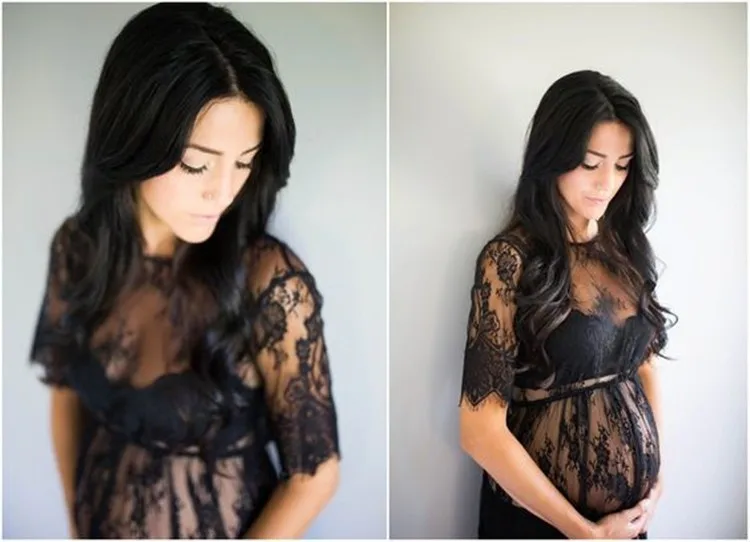 Кружевные волосы для беременных женщин платье для беременных мам фотография Мода студия одежда Европа и Соединенные Штаты купальники
