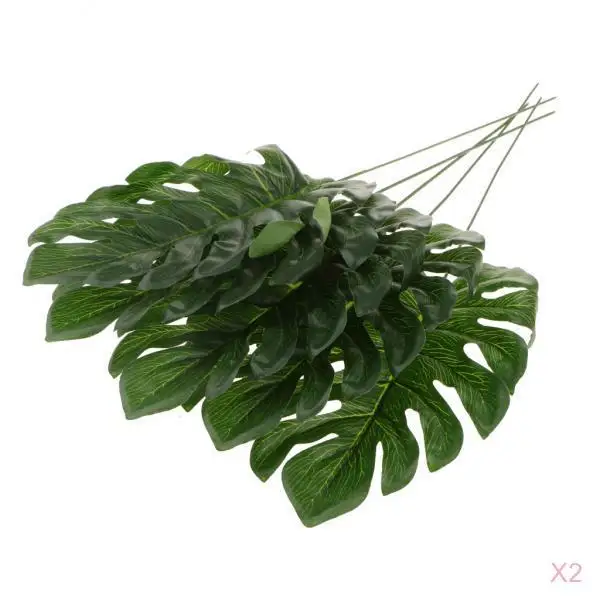 10x Large Palm Monstera Leaves Leaf Faux Leaf for Home Yard Wedding Decor