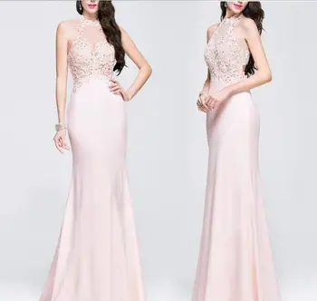 

Vestidos Mujer Ukraine New Arrival A-line Regular Summer Dress 2019 Europe And The Sleeveless Hanging Neck Lace Actually Sweet