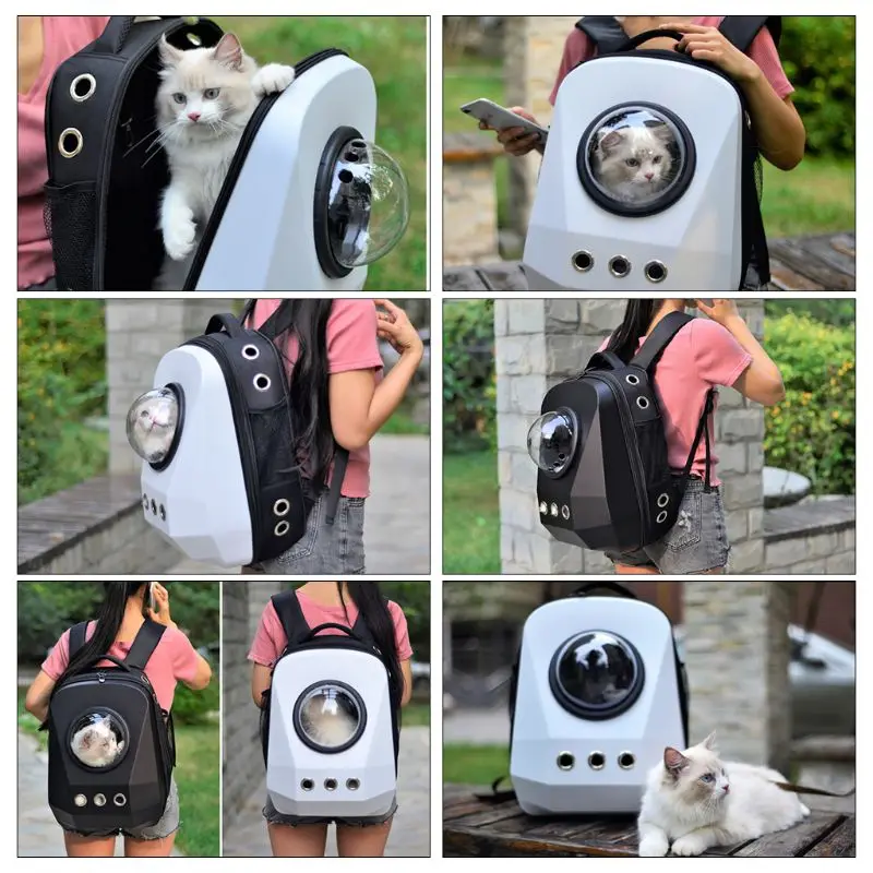Pet Cat Рюкзак космическая капсула астронавт Перевозчик дышащее прозрачное окно для собаки щенка на открытом воздухе путешествия