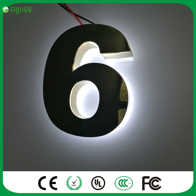 Custom rvs LED huisnummers verlichte emaille huis nummers home adres ... Custom rvs LED huisnummers verlichte emaille huis nummers home adres ...