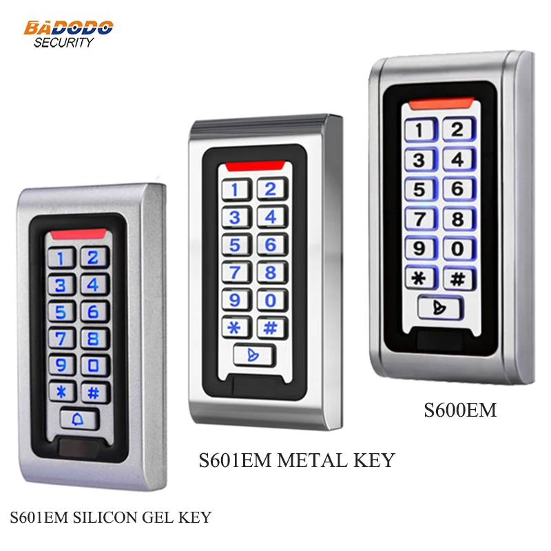 

S600EM IP68 Metal Waterproof Access Control backlit keyboard WG26 output/input User capacity 2000 anti-vandal home security