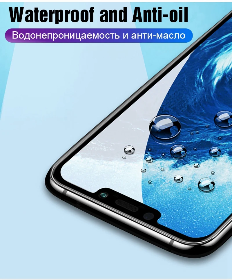 TOMKAS 2 Pcs Protective Glass on For Huawei Honor 9 Lite Glass Tempered For Huawei Honor 8X 7A 7C 10 Y5 2018 Honor Play 7 Glass