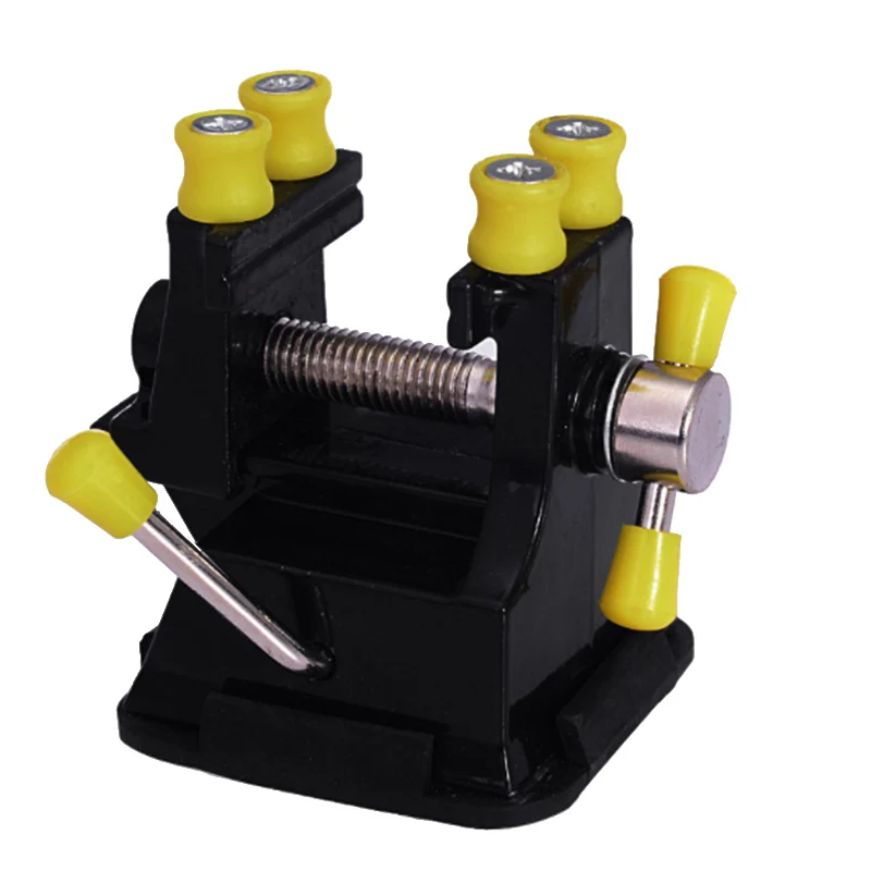DIY Aluminum Miniature Small Jewelers Hobby Clamp On Table Bench Vise Mini Tool Vicein Vise