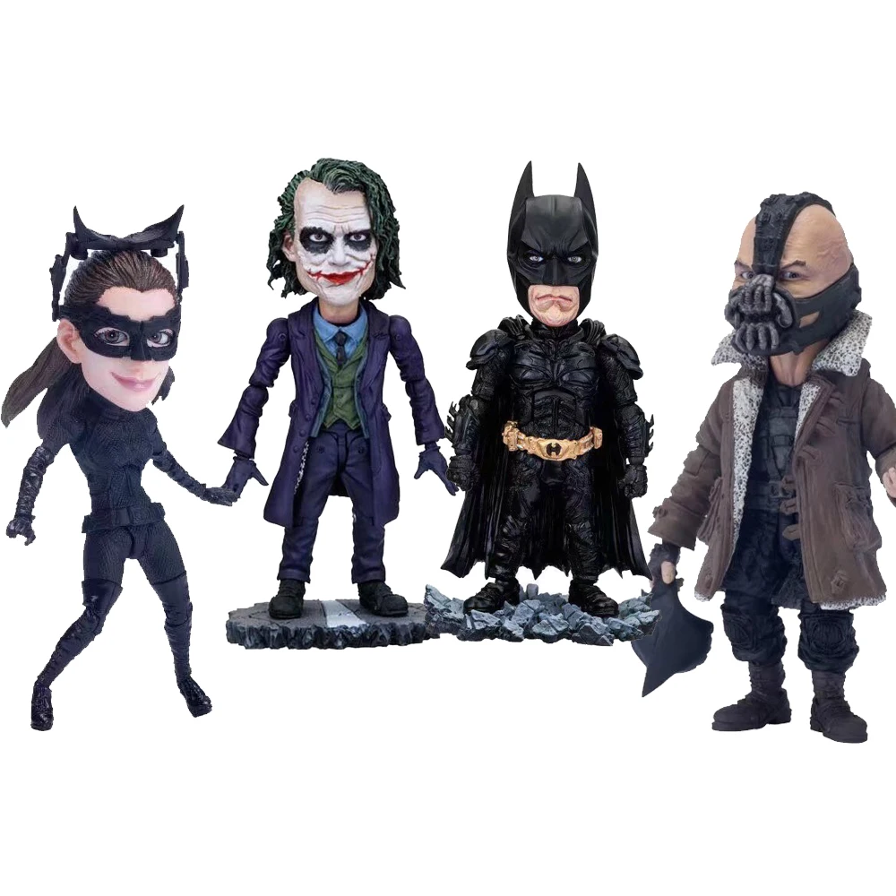 

The Dark Knight Batman Movie The Joker Bane Catwoman Figure Movable Eyes Joint Collectible Model Toys PVC Action Figures Doll