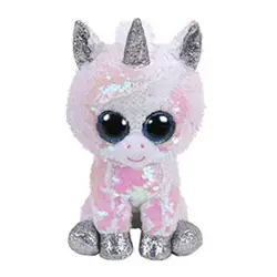 15 см Ty Beanie Boos большие глаза пайетки Единорог кошка Чихуахуа Бонни летучая мышь Альпака плюшевая игрушка кукла чучело милые плюшевые