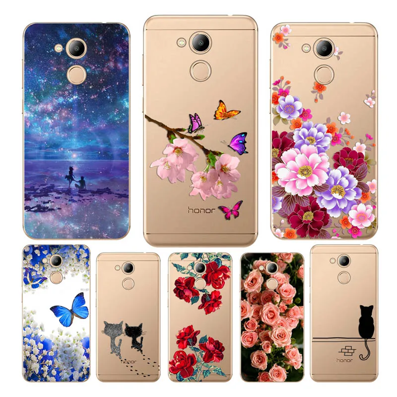 

Honor 6A Case Soft Coque Funda for Huawei Honor 6C Pro Fashion Wing Painted Soft Silicon Cover For Honor 6A 6 A Case Honor 6CPRO
