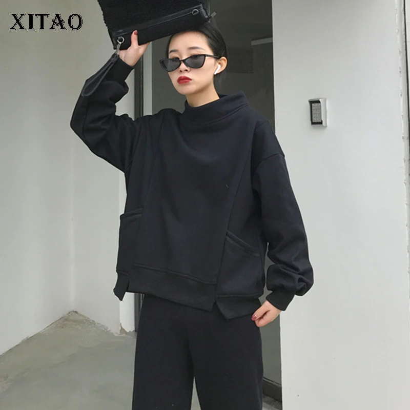 [XITAO] 2019 Весенние Новые корейские модные женские повседневные топы с круглым