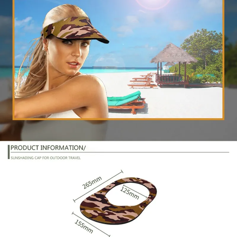 

Free shipping multi tool Visor Cap Women Men Sweat Absorption Neoprene Peaked Sportswear