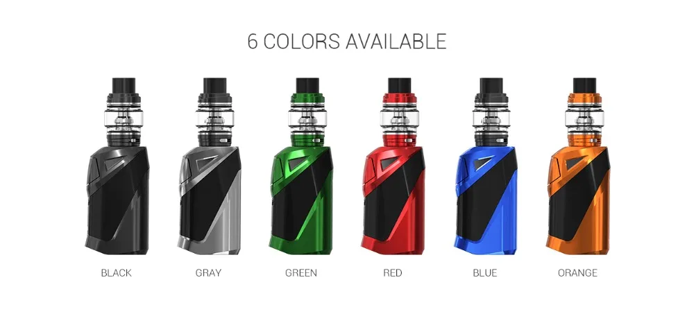 Eletronic cigarette Original VAPTIO IRONCLAD Vape KIT with 2600mAh built in battery mod and 6.0ml tank LED Indicator Lights