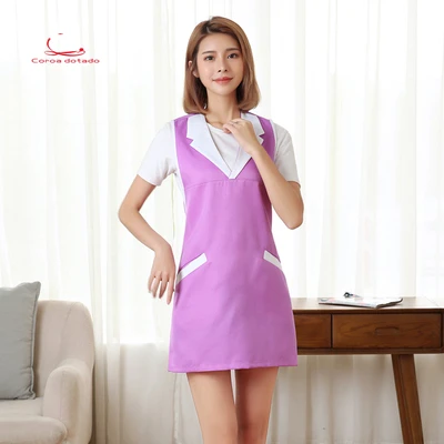 Korean version of fashion beauty salon cosmetician work clothes apron tailored vest style female baby nail shop apron