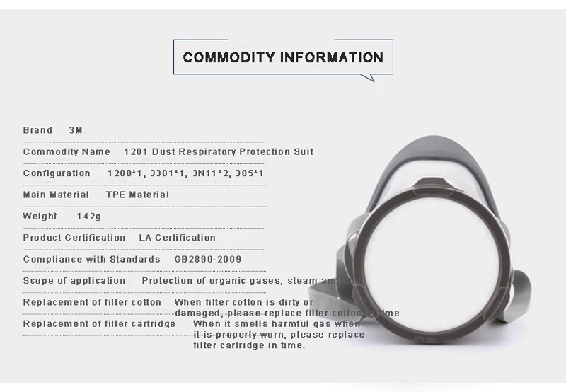 3 м 1201 противогаз химическая респиратор против органического газа и паровой фильтрации спрей краски химические респираторы